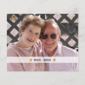 Budget 50e Jubileum Foto bedankt kaart (Achterkant)