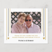 Budget 50e Jubileum Foto bedankt kaart (Voorkant)