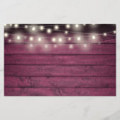 Budget 50e Jubileum Foto Hout Uitnodiging (Achterkant)