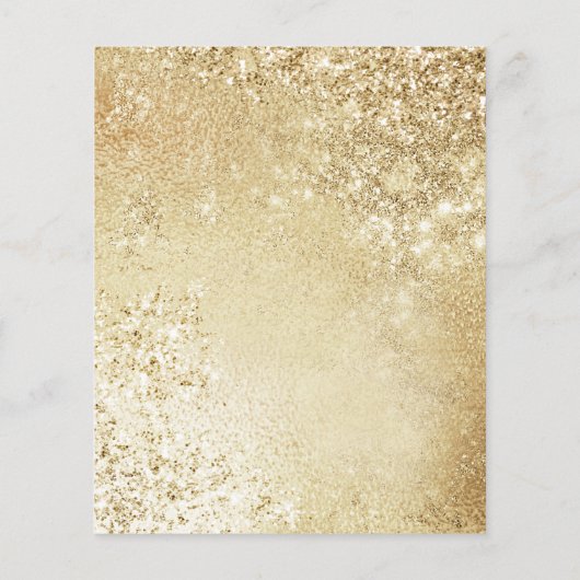 Budget 50e Jubileum Gold Invitation Flyer (Achterkant)