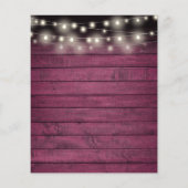 Budget 50e Jubileum Rustic Gold Hearts Invite (Achterkant)