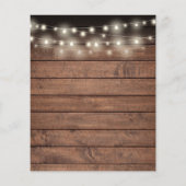 Budget 50e jubileum rustieke groene uitnodiging (Achterkant)