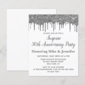 Budget 50e Surprise Party Jubileum Invitations (Voorkant / Achterkant)