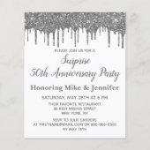 Budget 50e Surprise Party Jubileum Invitations (Voorkant)