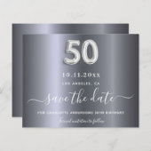 Budget 50e verjaardag zilveren metaal behalve de d (Voorkant / Achterkant)