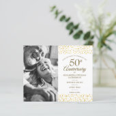 Budget 50ste verjaardag Save the Date-foto (Staand voorkant)