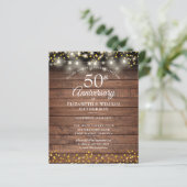 Budget 50th Anniversary Rustieke Gouden Hart Uitno (Staand voorkant)