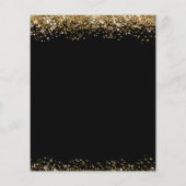 Budget 50th Birthday Glitter Invitation Flyer (Achterkant)