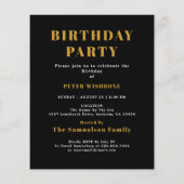 Budget 50th Birthday Invitation 1973 Naam Foto Fl Flyer (Achterkant)