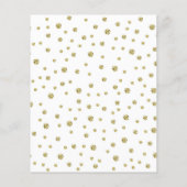 Budget 50th Jubileum - Gold & White Invitation Flyer (Achterkant)