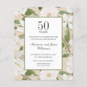 Budget 50th Jubileum White Flowers iory (Voorkant)