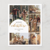 Budget 5 Foto Collage Arch Vrolijk Kerstfeest Foto (Voorkant)