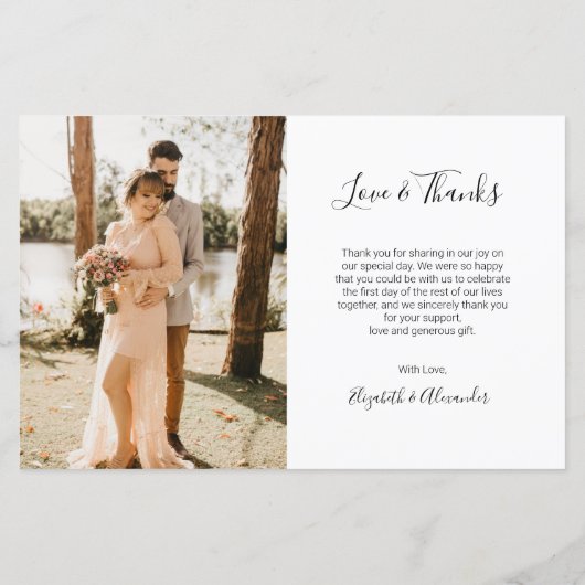 Budget 5 Foto Collage Weddenschap Hartelijk dank (Achterkant)