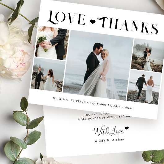 Budget 5 foto liefde en bedankt bruiloft dank u