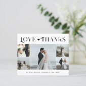 Budget 5 foto liefde en bedankt bruiloft dank u (Staand voorkant)