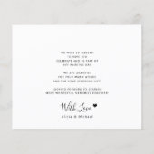 Budget 5 foto liefde en bedankt bruiloft dank u (Achterkant)