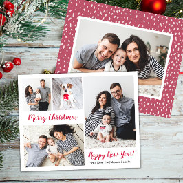 Budget 5 Foto Rood Script Kerstvakantie kaarten