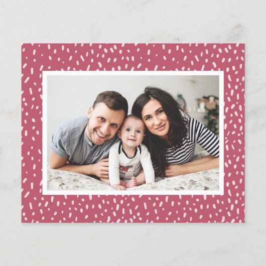 Budget 5 Foto Rood Script Kerstvakantie kaarten (Achterkant)