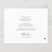 Budget 5 fotocollage moderne bruiloft dank u flyer (Achterkant)