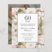 Budget 60e Jubileum FOTO Wit Bloemen Roze (Voorkant / Achterkant)