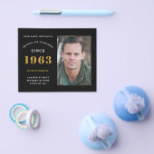 Budget 60th Birthday Uitnodiging 1963 Naam Foto Fl Flyer (Enkel)