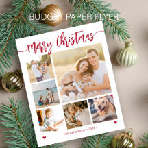 Budget 6 familiefoto Prettig kerstfeest kerstkaart