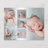 Budget 6 Foto Baby Girl Boy Script Welkome geboort (Achterkant)