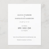 Budget 6 multi foto collage bruiloft opslaan van d flyer (Achterkant)