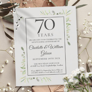 Budget 70e Jubileum GreenInvitation