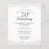 Budget 70e Jubileum Hearts Invitation (Voorkant)