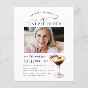 BUDGET 70e verjaardag foto Espresso Martini uitnod