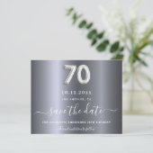 Budget 70e verjaardag zilveren metaal behalve datu (Staand voorkant)