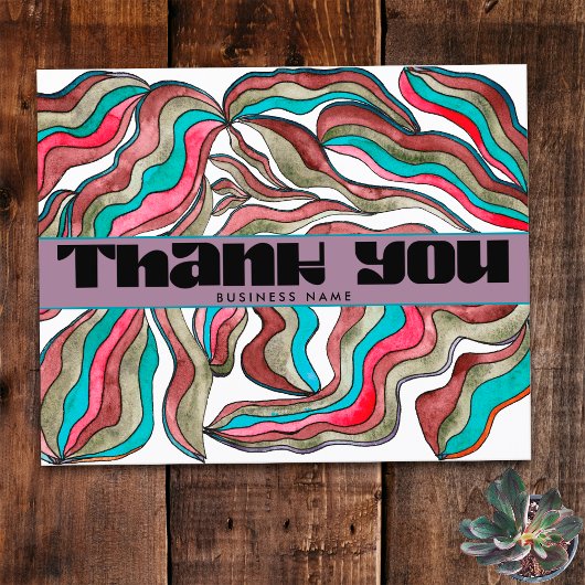 Budget 70s Groovy Blauwgroen Roze Zakelijke Orde I