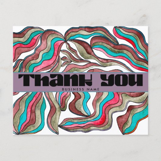 Budget 70s Groovy Blauwgroen Roze Zakelijke Orde I (Voorkant)