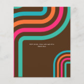 BUDGET 70's Retro Disco Verjaardag Boogie Groovy Flyer (Achterkant)