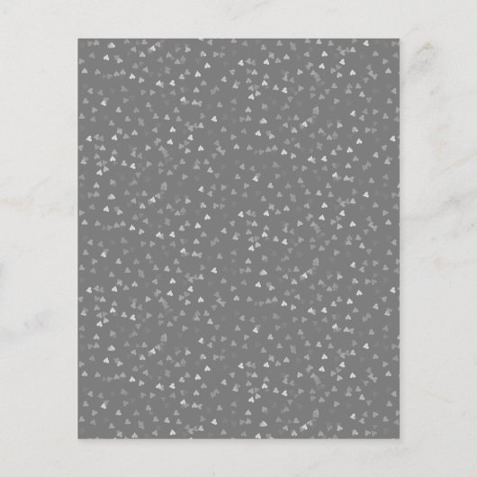 Budget 75e bruiloft Jubileum Harten Uitnodiging (Achterkant)