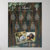 BUDGET 7 Tafel Rustieke Gypsophila Zitplaatskaart Poster (Voorkant)