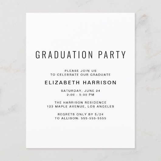 Budget 7 Uitnodiging fotograaf Partij (Achterkant)