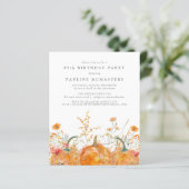 BUDGET 85th Birthday Pumpkin Wildflower Fall (Staand voorkant)