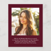 Budget 8 Aankondiging van het Afstuderen van de Fo (Achterkant)