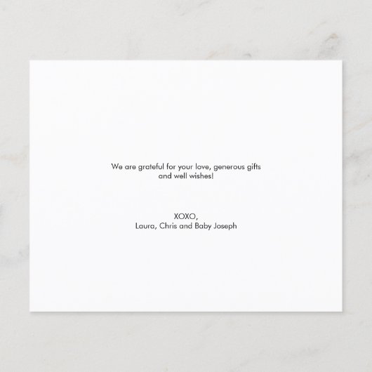 Budget Aangepast grijs Foto Collage Baby Boy Birth (Achterkant)