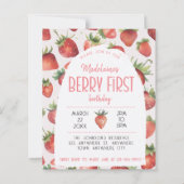 Budget Aardbei 1e foto Berry eerste verjaardag (Voorkant)