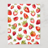 Budget Aardbei Berry Eerste Verjaardag voor Meisje (Achterkant)