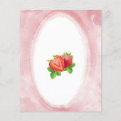 Budget Aardbeien Berry Eerste Verjaardag Uitnodigi (Achterkant)