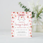 Budget Aardbeienbessen Eerste 1e Verjaardag (Staand voorkant)