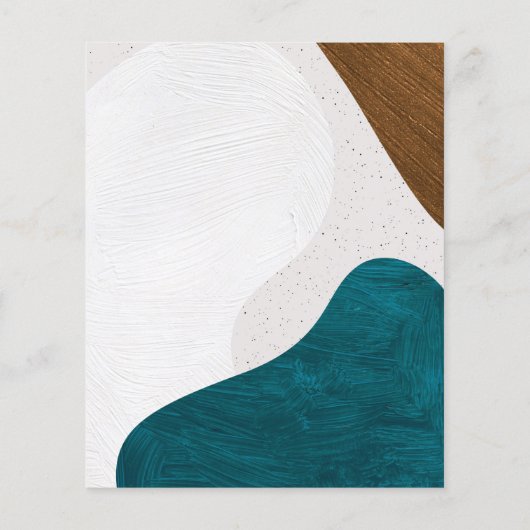 Budget Abstract Blauwgroen Gold Engagement Party n (Achterkant)