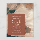 budget Abstract geschilderde terracotta save the d Flyer (Voorkant)