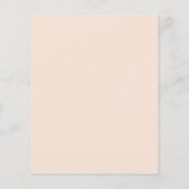 BUDGET Abstract Gold Blush Pink Weddenschap Uitnod (Achterkant)