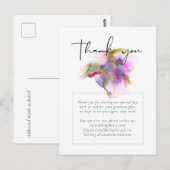 Budget Abstract Regenboog Paarse Bruiloft Briefkaart (Voorkant / Achterkant)