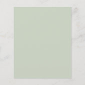 Budget Abstract Sage Green Wedding Uitnodiging (Achterkant)